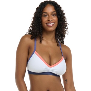 image:imageBody Glove Womens Drew Bikini Top Swimsuit with Adjustable 2Way Back DetailWhite Colorblock