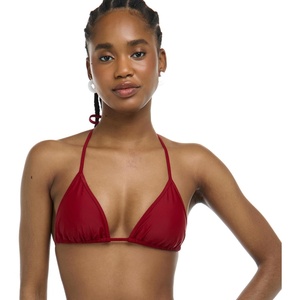 image:imageBody Glove Womens Smoothies DITA Solid Slider Triangle Bikini Top SwimsuitCranberry