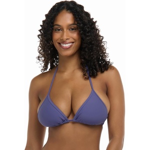 image:imageBody Glove Womens Smoothies DITA Solid Slider Triangle Bikini Top SwimsuitIris Blue