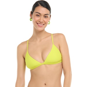 image:imageBody Glove Womens Smoothies Evelyn Solid Fixed Triangle Bikini Top Swimsuit with Adjustable 2Way Back DetailKey Lime