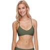 image:imageBody Glove Standard Smoothies Alani Solid Strappy Back Bikini Top for WomenCactus