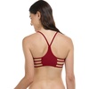 image:imageBody Glove Standard Smoothies Alani Solid Strappy Back Bikini Top for WomenCranberry