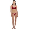 image:imageBody Glove Standard Smoothies Alani Solid Strappy Back Bikini Top for WomenCranberry