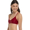 image:imageBody Glove Standard Smoothies Alani Solid Strappy Back Bikini Top for WomenCranberry