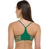 image:imageBody Glove Standard Smoothies Alani Solid Strappy Back Bikini Top for WomenViridian Green