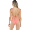 image:imageBody Glove Womens Claire Onepiece Swimsuit  VNeck Ruched Back Adjustable Tie Cheeky CoverageCoral