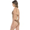image:imageBody Glove Womens Claire Onepiece Swimsuit  VNeck Ruched Back Adjustable Tie Cheeky CoverageDaisy Mae Suede