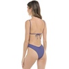 image:imageBody Glove Womens Claire Onepiece Swimsuit  VNeck Ruched Back Adjustable Tie Cheeky CoverageIris Blue
