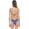 image:imageBody Glove Womens Claire Onepiece Swimsuit  VNeck Ruched Back Adjustable Tie Cheeky CoverageIris Blue