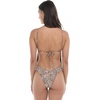 image:imageBody Glove Womens Claire Onepiece Swimsuit  VNeck Ruched Back Adjustable Tie Cheeky CoveragePrimal Leopard Print