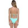 image:imageBody Glove Womens Claire Onepiece Swimsuit  VNeck Ruched Back Adjustable Tie Cheeky CoverageSea Mist