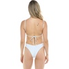 image:imageBody Glove Womens Claire Onepiece Swimsuit  VNeck Ruched Back Adjustable Tie Cheeky CoverageSnow White