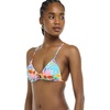 image:imageBody Glove Womens Kenna Adjustatble Triangle Slider Bikini Top Swimsuit with 2Way BackFloret Floral