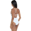 image:imageBody Glove Womens Selena Onepiece Swimsuit  Front Keyhole Adjustable Straps 2Way Tie Medium CoverageSnow White