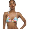 image:imageBody Glove Womens Kenna Adjustatble Triangle Slider Bikini Top Swimsuit with 2Way BackFloret Floral