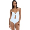 image:imageBody Glove Womens Selena Onepiece Swimsuit  Front Keyhole Adjustable Straps 2Way Tie Medium CoverageSnow White