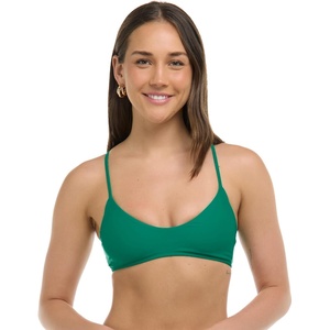 image:imageBody Glove Standard Smoothies Alani Solid Strappy Back Bikini Top for WomenViridian Green