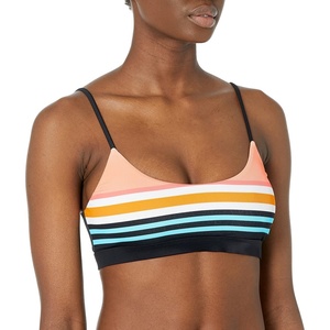 image:imageBody Glove Womens ARO Bralette Bikini Top SwimsuitCoral Reef Stripe