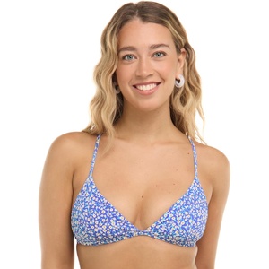 image:imageBody Glove Womens Evelyn Fixed Triangle Halter Bikini Top Swimsuit with 2Way BackBikini TopBellium Ditsy Floral
