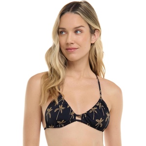 image:imageBody Glove Womens Kenna Adjustatble Triangle Slider Bikini Top Swimsuit with 2Way BackCayman Palm Print