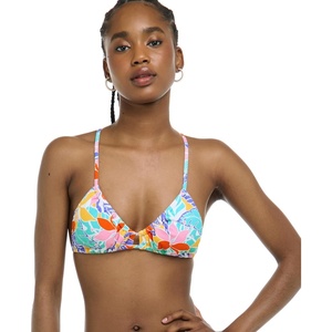 image:imageBody Glove Womens Kenna Adjustatble Triangle Slider Bikini Top Swimsuit with 2Way BackFloret Floral