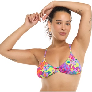 image:imageBody Glove Womens Kenna Adjustatble Triangle Slider Bikini Top Swimsuit with 2Way BackRomy Floral