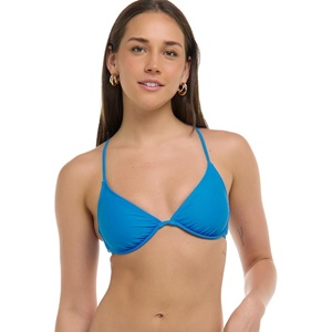 image:imageBody Glove Womens Smoothies Patsy Solid Underwire Bikini Top Swimsuit with Adjustable 2Way Back DetailBlue Wave