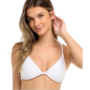 image:imageBody Glove Womens Smoothies Patsy Solid Underwire Bikini Top Swimsuit with Adjustable 2Way Back DetailSnow