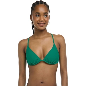 image:imageBody Glove Womens Smoothies Patsy Solid Underwire Bikini Top Swimsuit with Adjustable 2Way Back DetailViridian Green