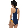 image:imageBody Glove Womens Edith Zip Front One Piece SwimsuitMaritime Stripe