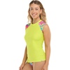 image:imageBody Glove Womens Exhale Cap Sleeve Rashguard with UPF 50Romy Floral