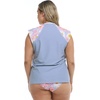 image:imageBody Glove Womens Exhale Cap Sleeve Rashguard with UPF 50Wayta Denim Floral