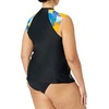 image:imageBody Glove Womens Exhale Plus Size Cap Sleeve Rashguard with UPF 50 Available in Sizes 1x2X3XCuracao Tropical