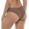 image:imageBody Glove Womens Harper MidRise Cheeky Bikini Bottom Swimwear  Ruched Back CleanFinish SeamsLatte