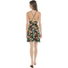 image:imageBody Glove Womens Ivana Dress  Knit Rayon Adjustable Spaghetti Straps Front Tie MidThigh LengthHamoa Black Floral