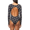 image:imageBody Glove Womens Long Sleeve Paddle One Piece Swimsuit with UPF 50Cayman Palm Print