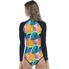 image:imageBody Glove Womens Long Sleeve Paddle One Piece Swimsuit with UPF 50Curacao Tropical