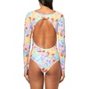image:imageBody Glove Womens Long Sleeve Paddle One Piece Swimsuit with UPF 50Floret Floral