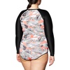 image:imageBody Glove Womens Long Sleeve Paddle One Piece Swimsuit with UPF 50Lost Coral Leaf Print