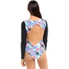 image:imageBody Glove Womens Long Sleeve Paddle One Piece Swimsuit with UPF 50Miami Palm Tree Print