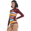 image:imageBody Glove Womens Long Sleeve Paddle One Piece Swimsuit with UPF 50New Wave