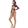 image:imageBody Glove Womens Long Sleeve Paddle One Piece Swimsuit with UPF 50New Wave