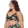 image:imageBody Glove Womens Ruth Plus Size Fixed Triangle Bikini Top Swimsuit with Adjustable Tie Back Detail Available in Sizes 1x2X3X