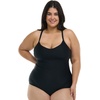 image:imageBody Glove Womens Sandbar Onepiece Swimsuit with Adjustable Tie Back DetailBlack