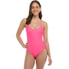 image:imageBody Glove Womens Sandbar Onepiece Swimsuit with Adjustable Tie Back DetailBubble Gum