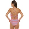 image:imageBody Glove Womens Sandbar Onepiece Swimsuit with Adjustable Tie Back DetailShimmer Stripe