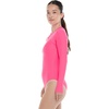 image:imageBody Glove Womens Sloane Onepiece Swimsuit  Contour Shelf Bra Raglan Long Sleeves Zip Front UPF 50 Medium CoverageBubble Gum