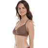 image:imageBody Glove Womens Smoothies Drew Solid Bikini Top Swimsuit with Adjustable 2Way Back DetailLatte