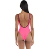 image:imageBody Glove Womens Time After Time Onepiece Swimsuit  Zip Front UBack Shelf Bra Medium CoverageGroove Bubble Gum