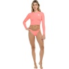 image:imageLet It Be Long Sleeve Crop Top Rashguard with UPF 50Coral